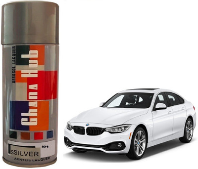 GHANA HUB PREMIUM CUBE F1 SINGLE Silver Spray Paint 600 ml(Pack of 1)