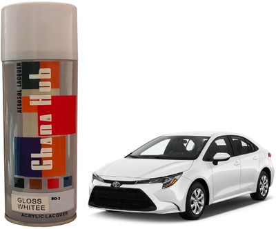 GHANA HUB PREMIUM CUBE F1 SINGLE White Spray Paint 400 ml(Pack of 1)