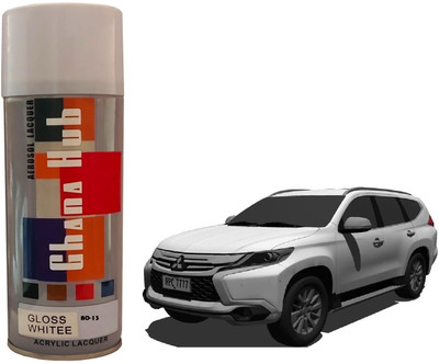GHANA HUB PREMIUM CUBE F1 SINGLE White Spray Paint 600 ml(Pack of 1)