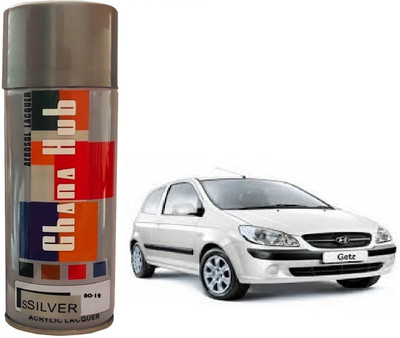 GHANA HUB PREMIUM CUBE F1 SINGLE Silver Spray Paint 600 ml(Pack of 1)