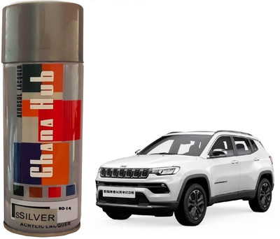 GHANA HUB PREMIUM CUBE F1 SINGLE Silver Spray Paint 600 ml(Pack of 1)