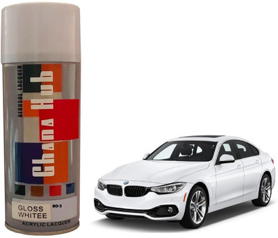 GHANA HUB PREMIUM CUBE F1 SINGLE White Spray Paint 400 ml(Pack of 1)
