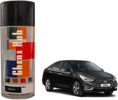 GHANA HUB PREMIUM CUBE F1 SINGLE Black Spray Paint 400 ml(Pack of 1)