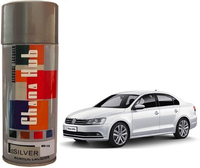 GHANA HUB PREMIUM CUBE F1 SINGLE Silver Spray Paint 400 ml(Pack of 1)