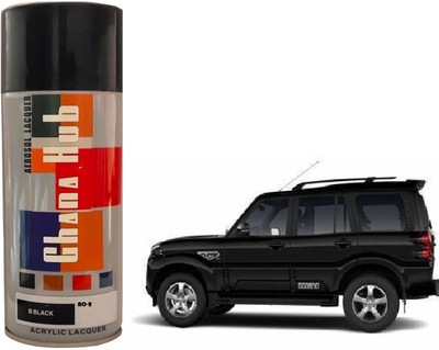 GHANA HUB PREMIUM CUBE F1 SINGLE Black Spray Paint 400 ml(Pack of 1)