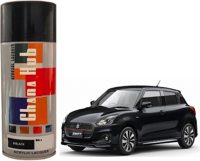 GHANA HUB PREMIUM CUBE F1 SINGLE Black Spray Paint 400 ml(Pack of 1)