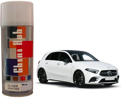 GHANA HUB PREMIUM CUBE F1 SINGLE White Spray Paint 600 ml(Pack of 1)
