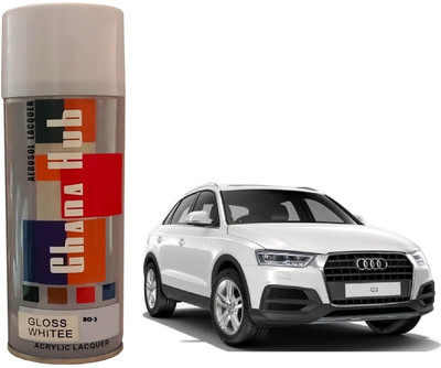 GHANA HUB PREMIUM CUBE F1 SINGLE White Spray Paint 600 ml(Pack of 1)