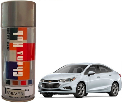 GHANA HUB PREMIUM CUBE F1 SINGLE Silver Spray Paint 400 ml(Pack of 1)