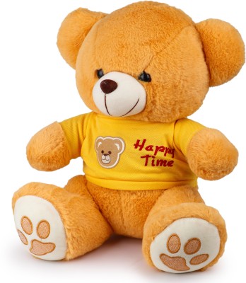 FIDDLERZ Stuffed Plush Toy Cute Teddy Bear Toy Soft Animal Doll for Kids Babies Boys Girls & Birthday Return Gift ( 13 Inch ) Yellow  - 13 inch(Yellow)