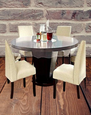 Casanest Solid 6 Seater Table Cover(TRANSPARENT, PVC)