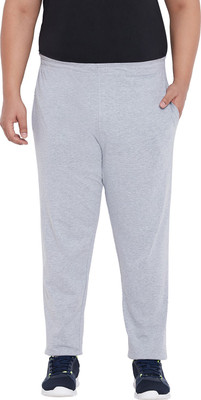 bigbanana Solid Men Grey Track Pants
