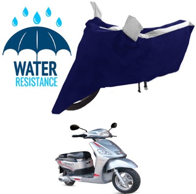 RONISH Waterproof Two Wheeler Cover for Hero(Electric NYX, Black, Silver)