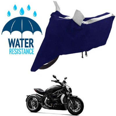 RONISH Waterproof Two Wheeler Cover for Ducati(XDiavel, Black, Silver)