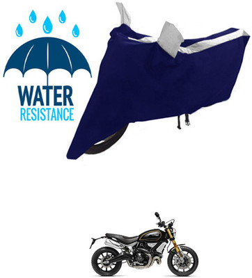 RONISH Waterproof Two Wheeler Cover for Ducati(Scrambler 1100, Black, Silver)