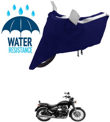 RONISH Waterproof Two Wheeler Cover for Royal Enfield(Thunderbird, Black, Silver)