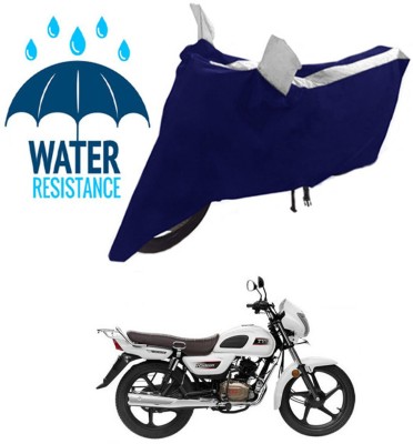 RONISH Waterproof Two Wheeler Cover for TVS(Radeon, Black, Silver)