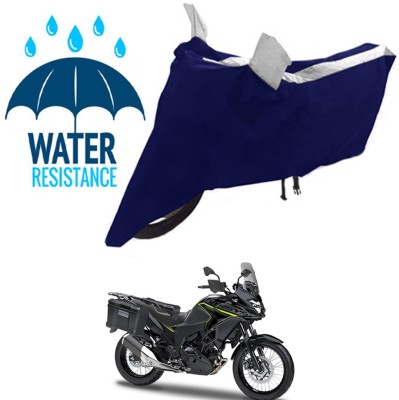 RONISH Waterproof Two Wheeler Cover for Kawasaki(Versys-X 300, Black, Silver)