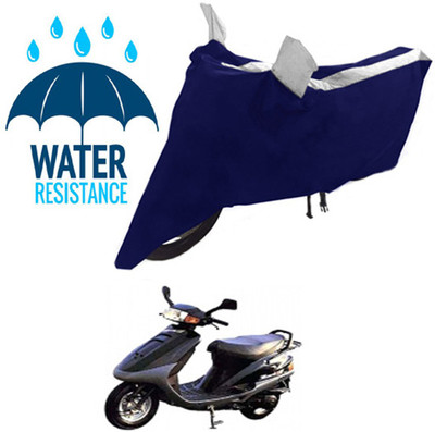 RONISH Waterproof Two Wheeler Cover for Kinetic(Zing, Black, Silver)