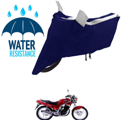 RONISH Waterproof Two Wheeler Cover for Kinetic(GF 125, Black, Silver)