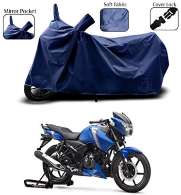 AUTOCAD Waterproof Two Wheeler Cover for TVS(Apache RTR 160, Blue)