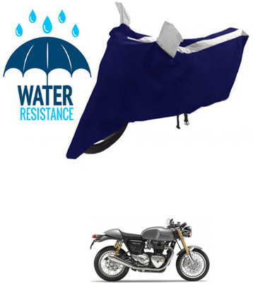 RONISH Waterproof Two Wheeler Cover for Triumph(Thruxton 1200 R, Black, Silver)