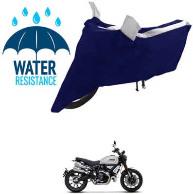 RONISH Waterproof Two Wheeler Cover for Ducati(Scrambler 1100, Black, Silver)