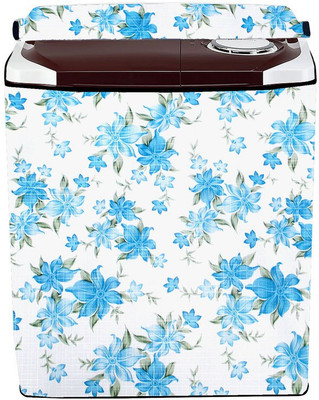 Delideal Semi-Automatic Washing Machine  Cover(Width: 82 cm, White, Dodger Blue)