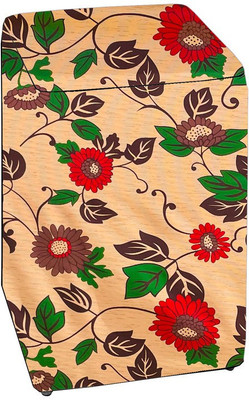 Delideal Top Loading Washing Machine  Cover(Width: 61 cm, Picasso, Red)