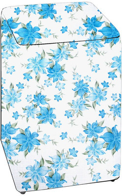 Delideal Top Loading Washing Machine  Cover(Width: 70 cm, White, Dodger Blue)
