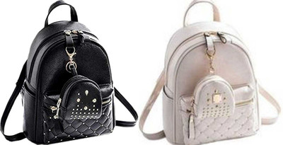 The Monaina crapt backpack for grils 5 L Backpack(Black, Maroon)