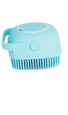 TEDRED silicon bath body brush with shampoo dispenser easy to use in shower multicolor