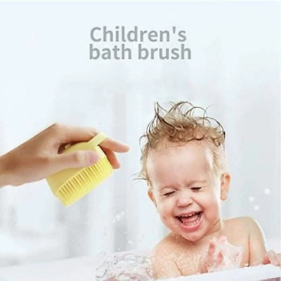 TEDRED silicon bath body brush with shampoo dispenser for cleaning in shower multicolor
