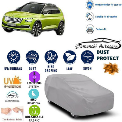 Tamanchi Autocare Car Cover For Skoda Universal For Car(Silver)