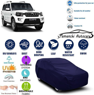 Tamanchi Autocare Car Cover For Mahindra Scorpio(Blue)