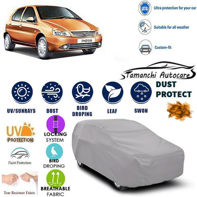 Tamanchi Autocare Car Cover For Tata Indica(Silver)