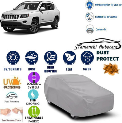 Tamanchi Autocare Car Cover For Jeep Universal For Car(Silver)