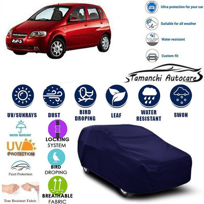 Tamanchi Autocare Car Cover For Chevrolet Aveo Uva(Blue)