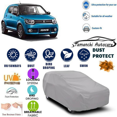 Tamanchi Autocare Car Cover For Maruti Suzuki Ignis(Silver)