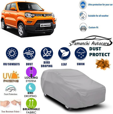 Tamanchi Autocare Car Cover For Maruti Suzuki Universal For Car(Silver)