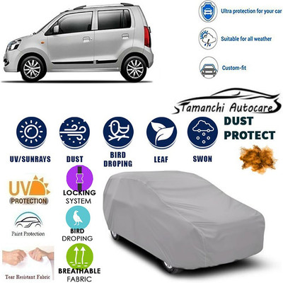 Tamanchi Autocare Car Cover For Maruti Suzuki WagonR(Silver)
