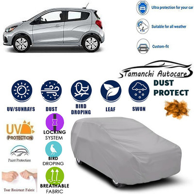 Tamanchi Autocare Car Cover For Chevrolet Spark(Silver)
