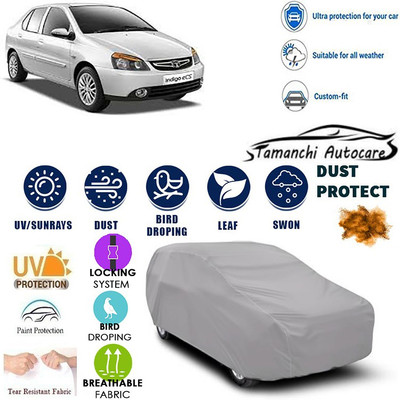 Tamanchi Autocare Car Cover For Tata Indigo eCS(Silver)