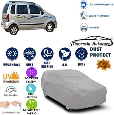 Tamanchi Autocare Car Cover For Maruti Suzuki Universal For Car(Silver)