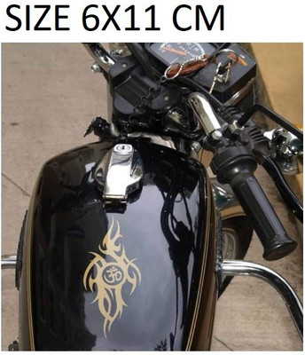 RUDRANSH Sticker & Decal for Car & Bike(Gold)