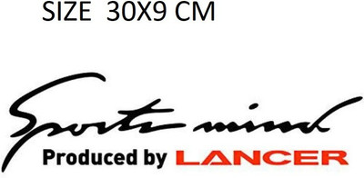 SARVAVIDYA Sticker & Decal for Car & Bike(Black, Red)