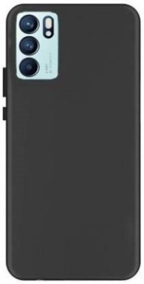 BRENZZ Back Cover for OPPO Reno6 5G, OPPO Reno 6(Black, Shock Proof, Pack of: 1)