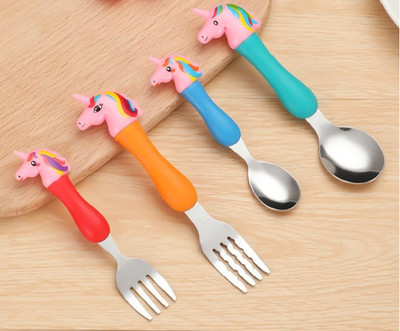 poksi Plastic, Stainless Steel Cutlery Set(Pack of 4)