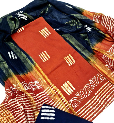 FABZOID Cotton Geometric Print Salwar Suit Material