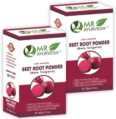 MR Ayurveda Premium Quality BeetRoot Powder - Set of 2(200 g)
